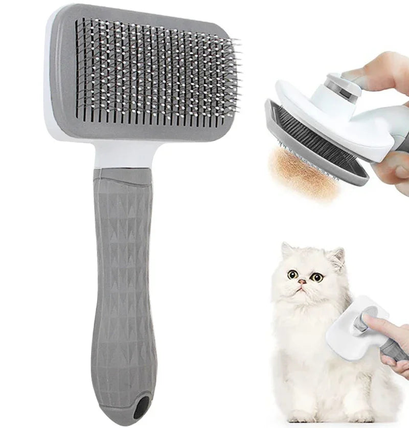 Spazzola per la rimozione dei peli di cani e gatti, pettine per la toelettatura e la cura di cani a pelo lungo, rimuove i peli, spazzola per la pulizia e il bagno, accessori per cani.